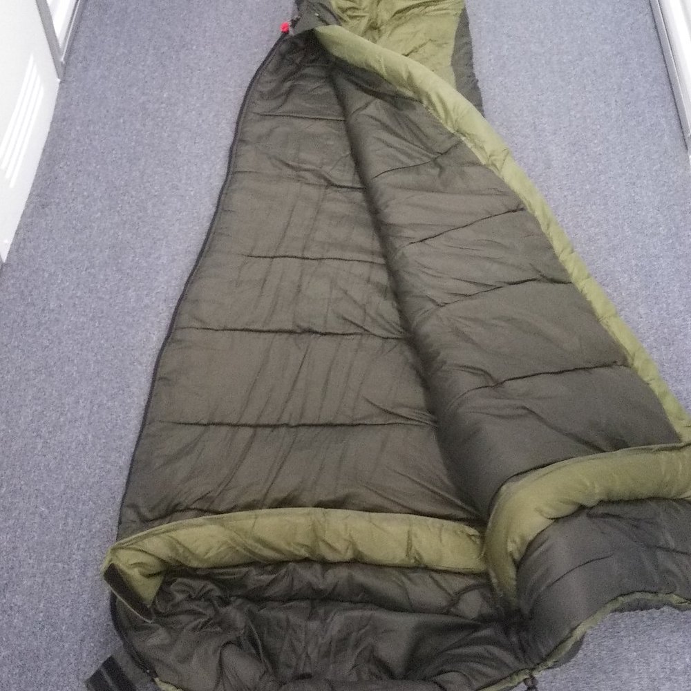 A Coleman mummy cold weather sleeping bag (big and tall)